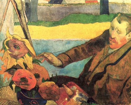 Paul Gauguin, The Painter of Sunflowers (van-gogh), 1888