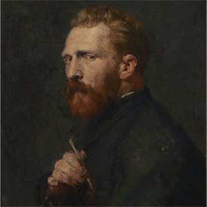 John Russell, Portrait of Vincent Van Gogh, 1886, Courtesy of Van Gogh Museum, Amsterdam, Netherlands