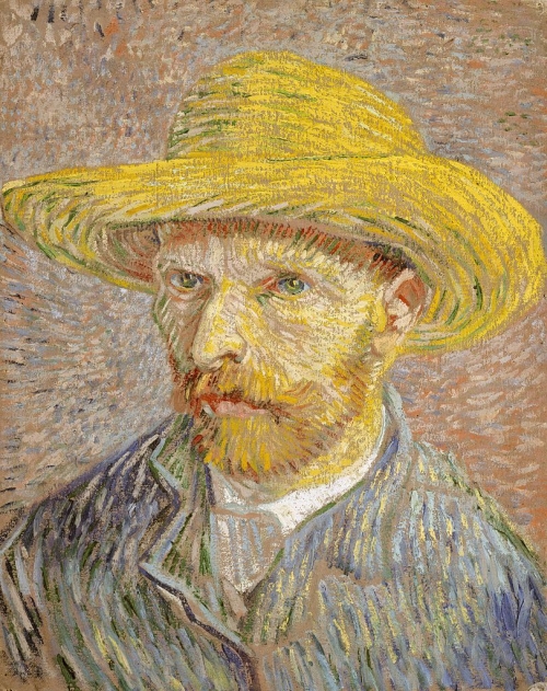Self-Portrait with a Straw Hat, 1887